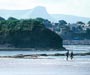 Surfing in the seaside village of Easky in County Sligo Ireland