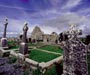 Ross Abbey and graveyard in County Galway Ireland