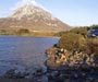 The snow-capped Errigal Mountains in County Donegal Ireland